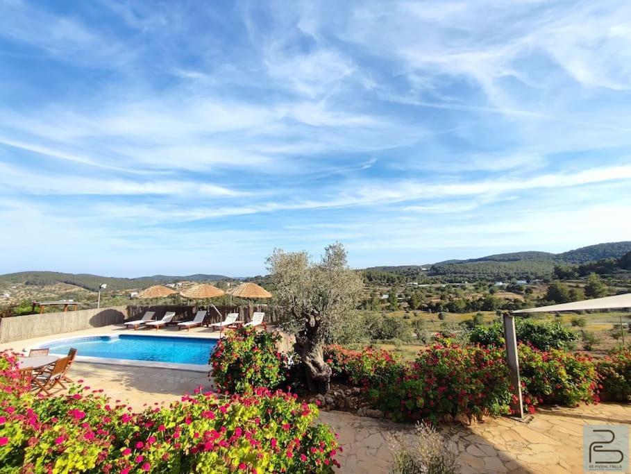 Casa Can Lluc Con Piscina, Jardin Y Vista Al Campo Sant Miquel de Balansat Exteriér fotografie