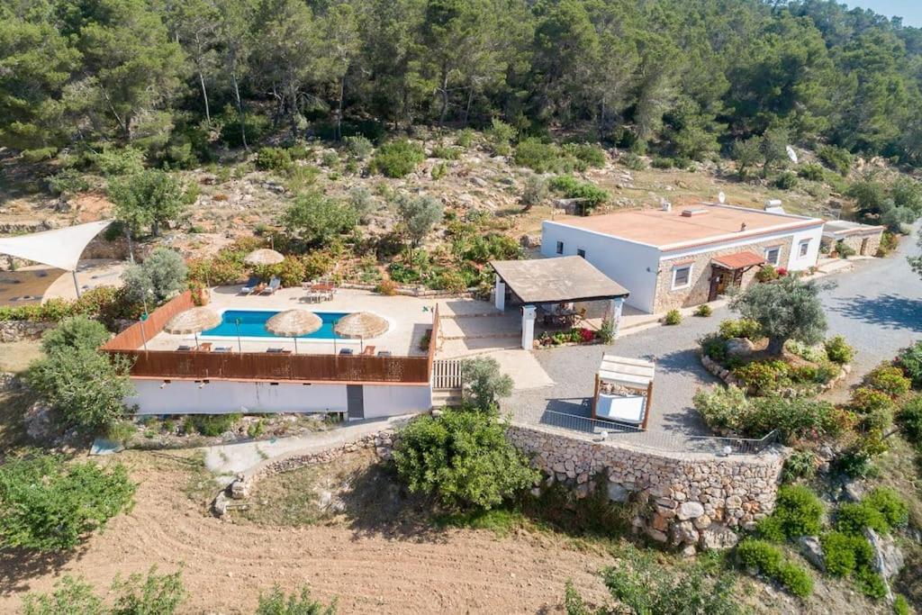 Casa Can Lluc Con Piscina, Jardin Y Vista Al Campo Sant Miquel de Balansat Exteriér fotografie