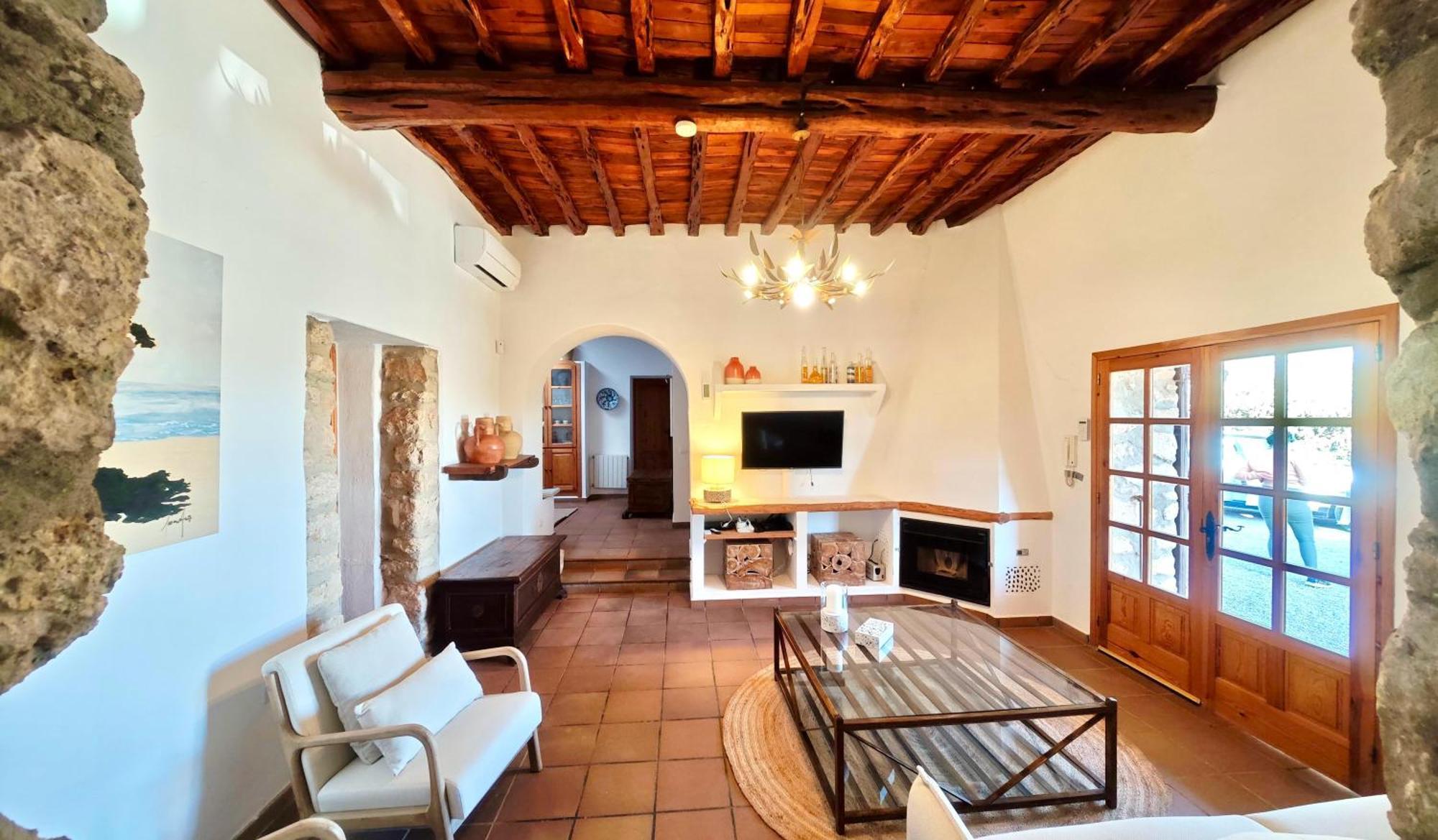 Casa Can Lluc Con Piscina, Jardin Y Vista Al Campo Sant Miquel de Balansat Exteriér fotografie