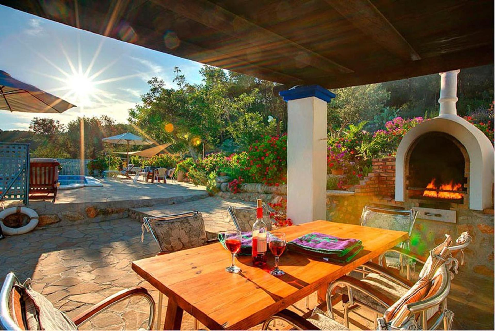 Casa Can Lluc Con Piscina, Jardin Y Vista Al Campo Sant Miquel de Balansat Exteriér fotografie